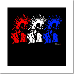 Punk Patriots Red White Blue by Blackout Design Posters and Art